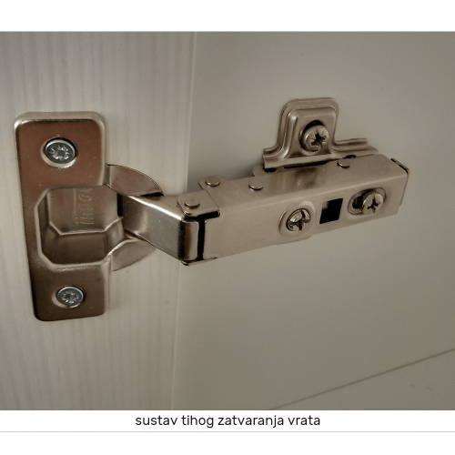 Potravinová skrinka, biela/sosna andersen, ľavá, PROVANCE D60R