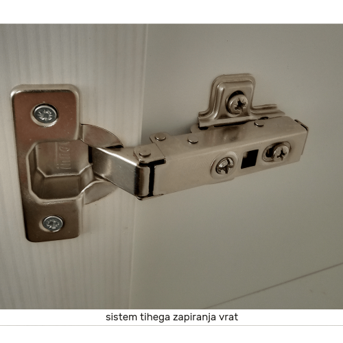 Potravinová skrinka, biela/sosna andersen, ľavá, PROVANCE D60R