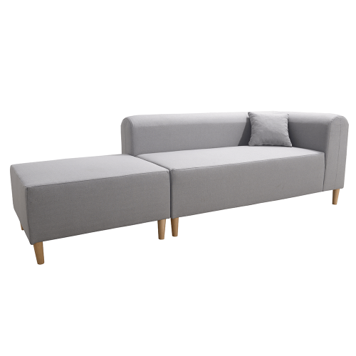 Pohovka, sivá, pravá, BROKEN