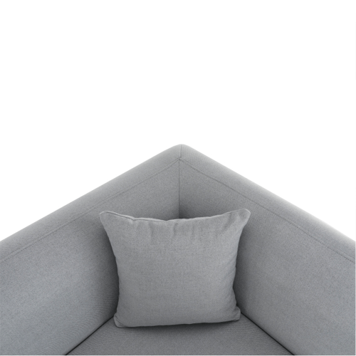 Pohovka, sivá, pravá, BROKEN