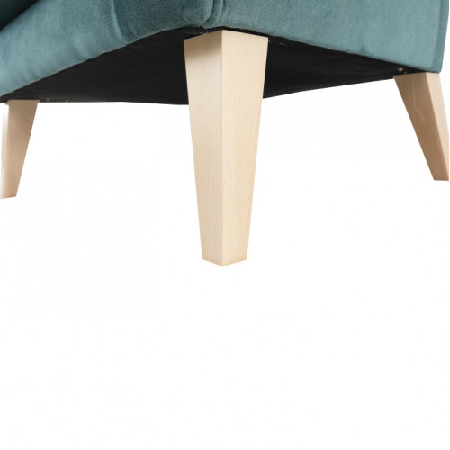 Kreslo-ušiak, mentolová/buk, RODEZA