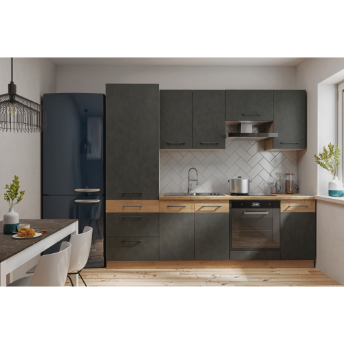 Spodná skrinka, sivá matná/dub lancelot, VEGA 60 D GAZ BB