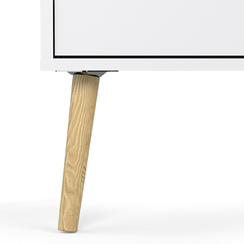 Komoda, dub sonoma/biela, OSLO 75456