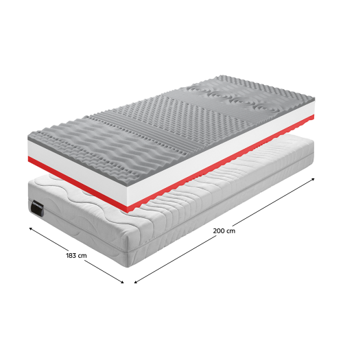 Matrac, penový, 183x200, BE TEMPO 30 NEW