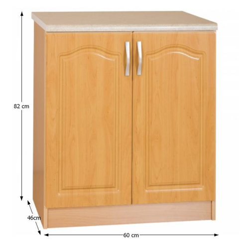 Kuchynská skrinka, jelša, LORA MDF NEW KLASIK S60