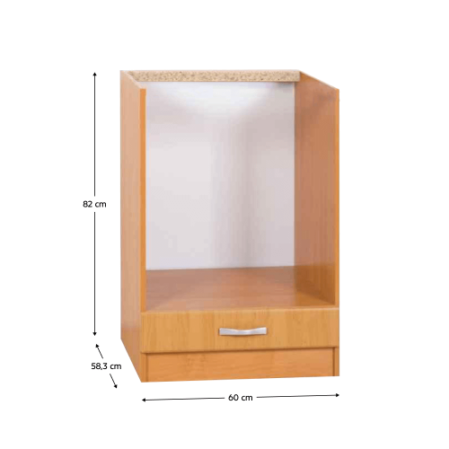 Kuchynská skrinka, jelša, LORA MDF NEW KLASIK S60KU