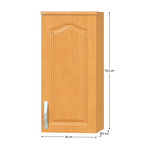Horná skrinka, jelša, pravá, LORA MDF NEW KLASIK W30/735