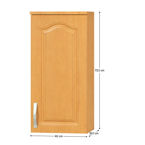 Horná skrinka, jelša, pravá, LORA MDF NEW KLASIK W40/735