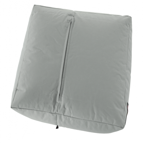 Sedací vak, sivá/zelená/žltá látka, ALIMOR