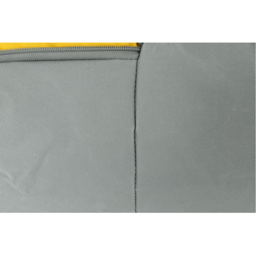 Sedací vak, sivá/zelená/žltá látka, ALIMOR