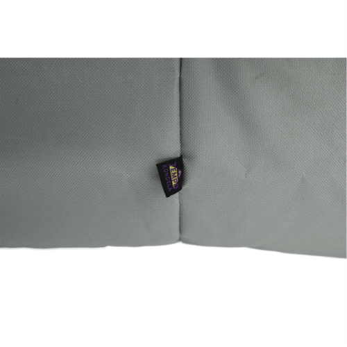 Sedací vak, sivá/zelená/žltá látka, ALIMOR