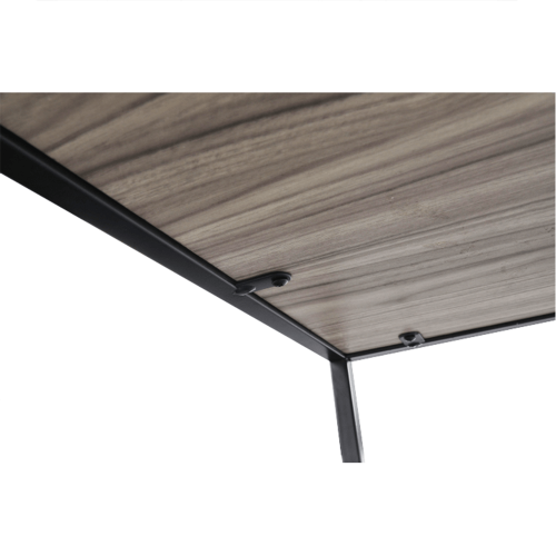 Príručný stolík, dub/čierna, JAKIM NEW TYP 1