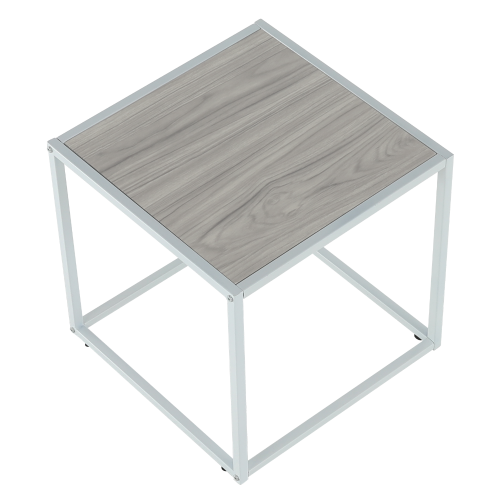 Príručný stolík, dub/biela, JAKIM TYP 2 NEW