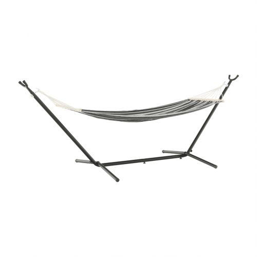 Hojdacia sieť, sivá/biela, EVANA NEW - single