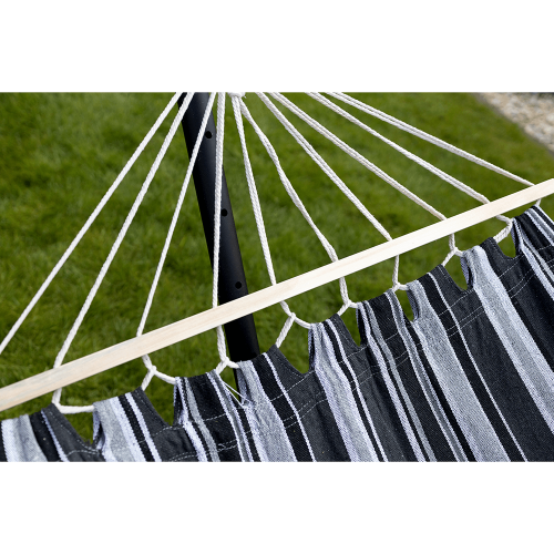 Hojdacia sieť, sivá/biela, EVANA NEW - single