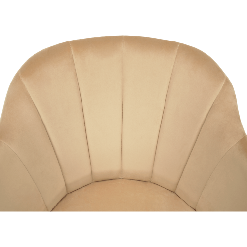 Otočné kreslo, béžová/buk, DALIO