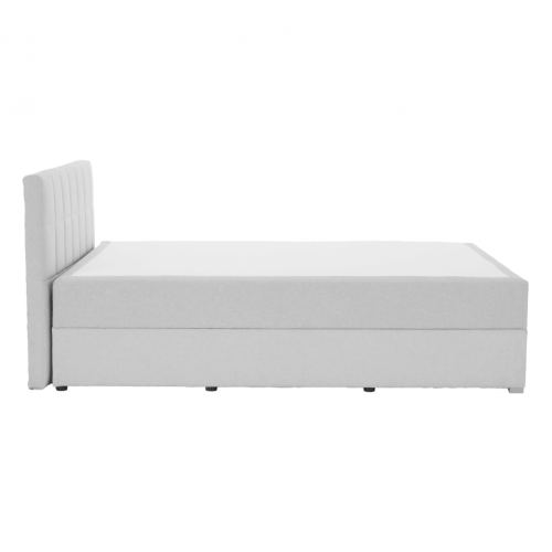 Boxspringová posteľ 140x200, svetlosivá, FERATA KOMFORT