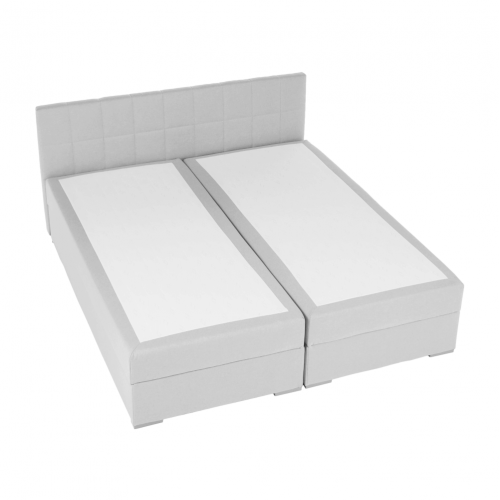 Boxspringová posteľ 180x200, svetlosivá, FERATA KOMFORT