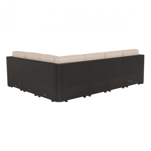 Záhradný 3-dielny ratanový set, hnedá/béžová, RODEN