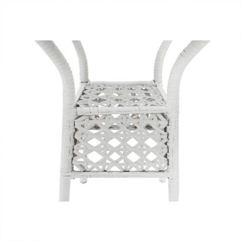 Záhradný ratanový set 1+2, biela, JENAR