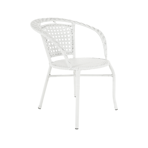 Záhradný ratanový set 1+2, biela, JENAR