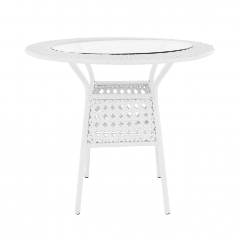 Záhradný set 1+4, biela, KOVEN