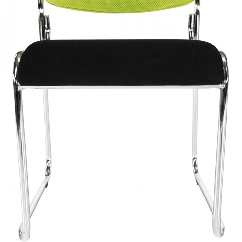 Zasadacia stolička, zelená/čierna sieťovina, BULUT