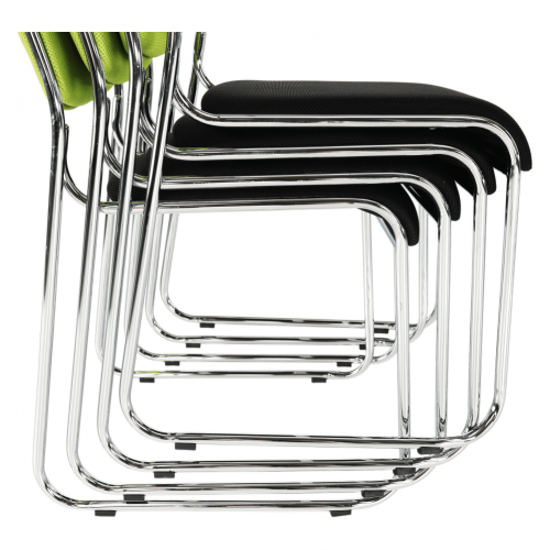 Zasadacia stolička, zelená/čierna sieťovina, BULUT