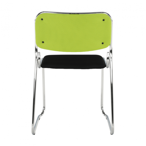 Zasadacia stolička, zelená/čierna sieťovina, BULUT