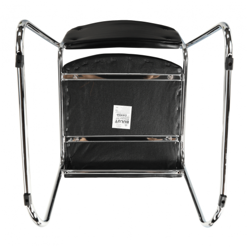 Zasadacia stolička, čierna ekokoža, BULUT