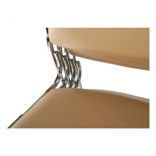 Zasadacia stolička, hnedá ekokoža, BULUT