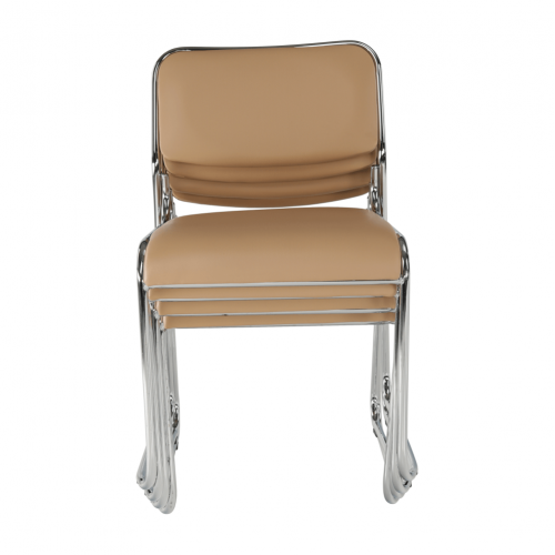 Zasadacia stolička, hnedá ekokoža, BULUT