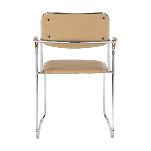 Zasadacia stolička, hnedá ekokoža, DERYA