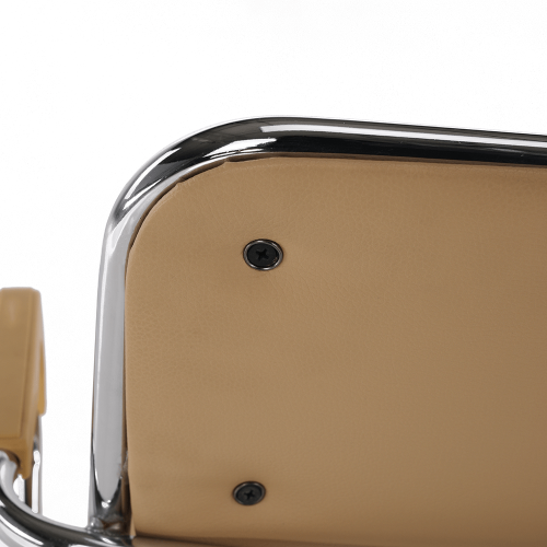 Zasadacia stolička, hnedá ekokoža, DERYA