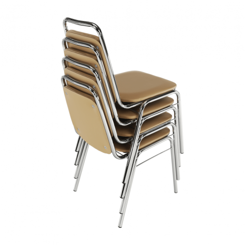 Zasadacia stolička, hnedá ekokoža, ZEKI