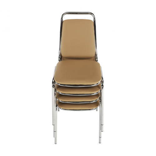 Zasadacia stolička, hnedá ekokoža, ZEKI