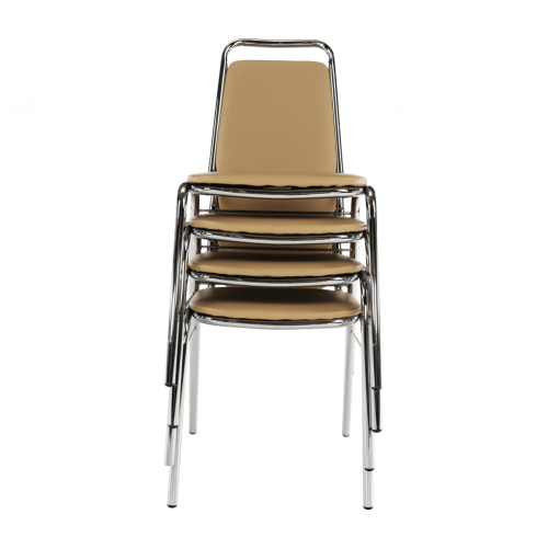 Zasadacia stolička, hnedá ekokoža, ZEKI