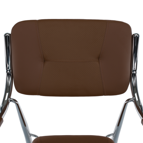 Stohovateľná stolička, hnedá, ILHAM