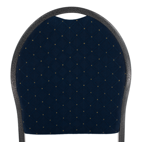 Stolička, stohovateľná, látka modrá/sivý rám, JEFF 3 NEW