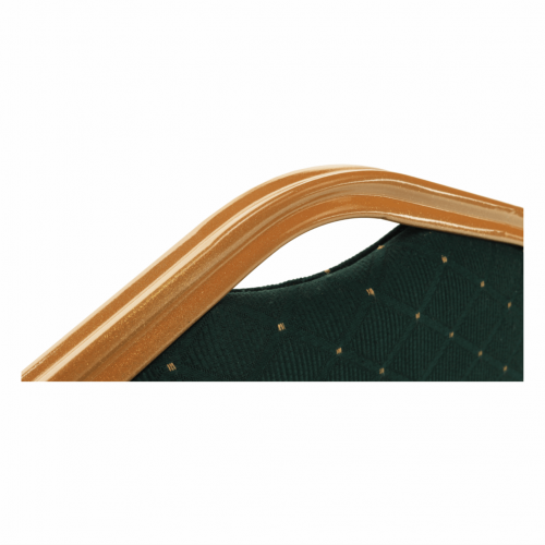 Stohovateľná stolička, zelená/zlatý náter, ZINA 3 NEW