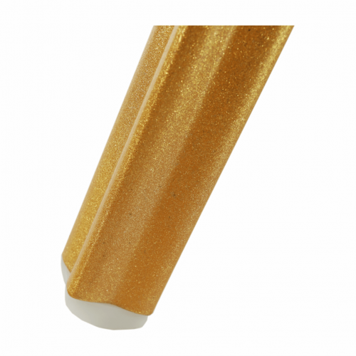 Stohovateľná stolička, zelená/zlatý náter, ZINA 3 NEW