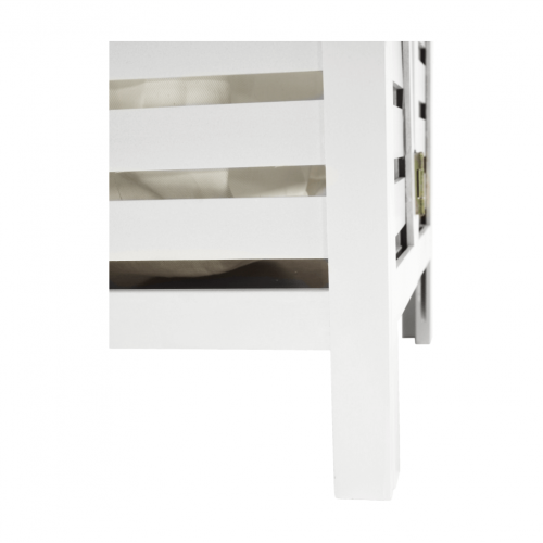 Kôš na bielizeň, biela, MENORK