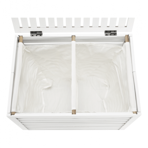 Kôš na bielizeň, biela, MENORK