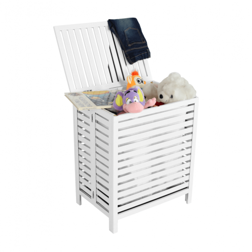 Kôš na bielizeň, biela, MENORK