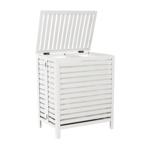 Kôš na bielizeň, biela, MENORK