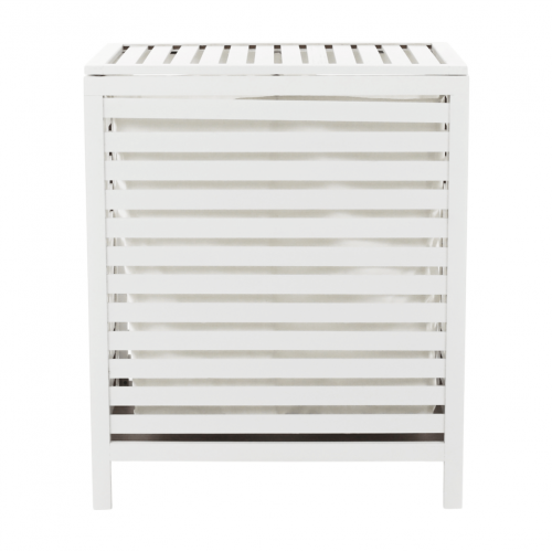 Kôš na bielizeň, biela, MENORK