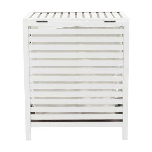 Kôš na bielizeň, biela, MENORK