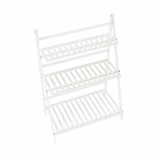 Skladací regál, biela, NEPEL TYP 1 + darček