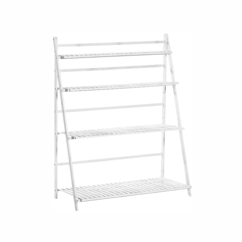 Skladací regál, biela, NEPEL TYP 2 + darček