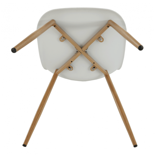 Stolička, biela/prírodná, SINTIA